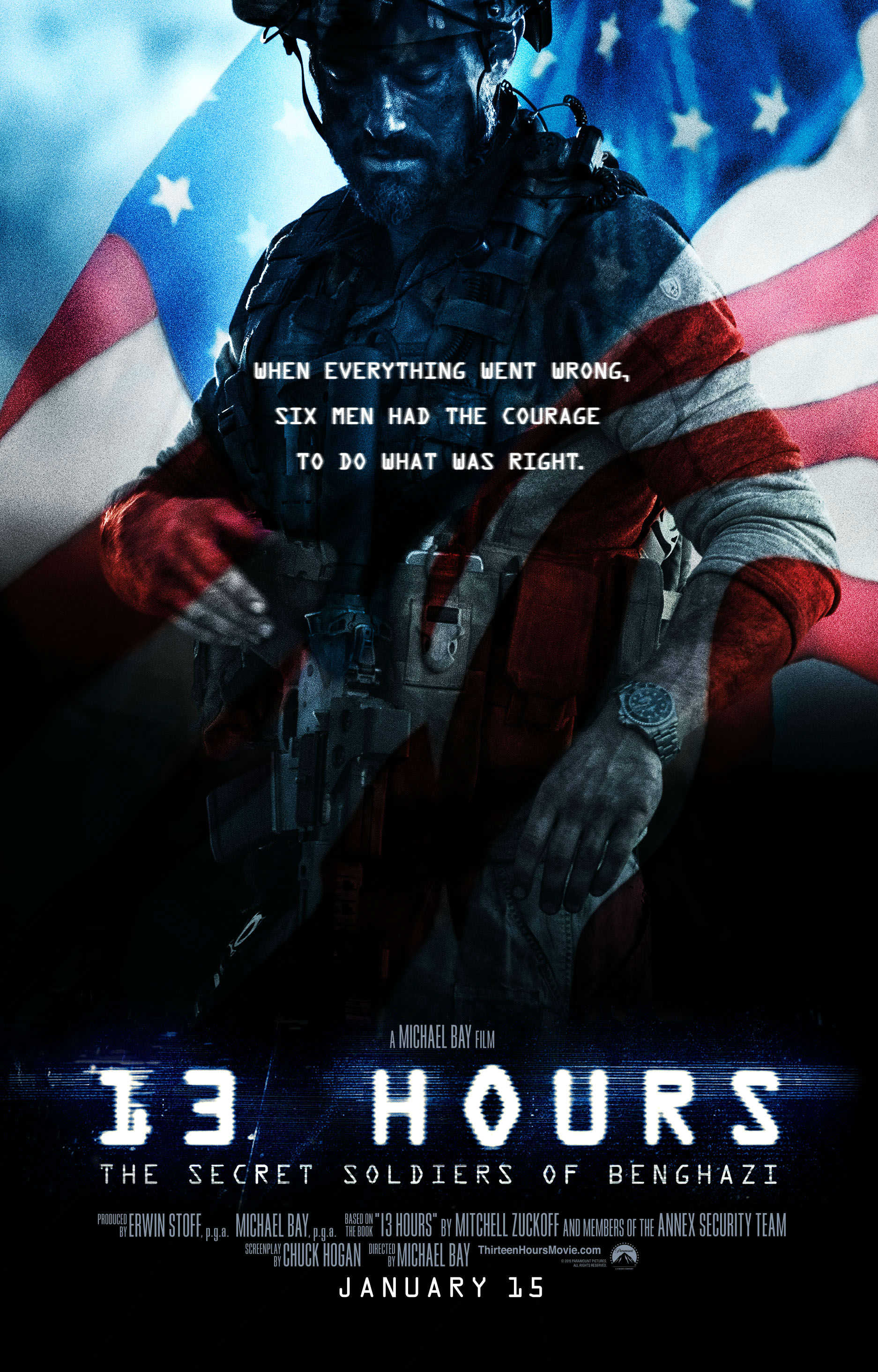 13 Hours: The Secret Soldiers of Benghazi - Poster